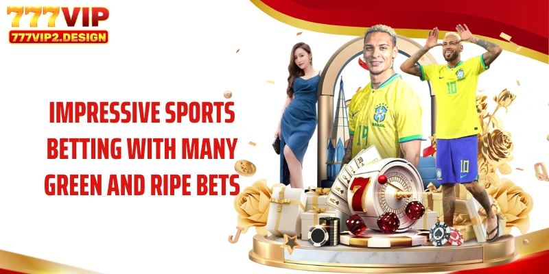 Impressive sports betting with many green and ripe bets