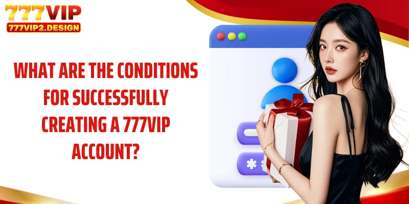 What are the conditions for successfully creating a 777VIP account?